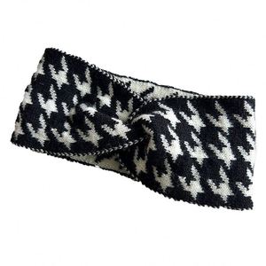 Nouveau masque facial sportif confortable à motif pied-de-poule avec bandeau large assorti et accessoires pour cheveux - Product Image 4