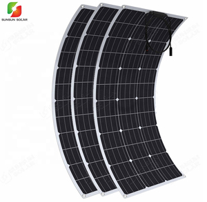 Pannelli Solari Flessibili Monocristallini da 100W 18V all'Ingrosso, Semi-Flessibili ETFE 18V Mon Flex per Esterni - Product Image 1