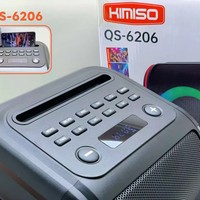 Haut-parleur Bluetooth 5.3 QS-6206 pour le commerce international, double haut-parleur de 6,5 pouces 40W avec batterie intégrée, idéal pour le KTV à domicile et les événements extérieurs