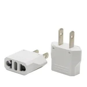 Adaptador de enchufe de viaje Universal, convertidor de enchufe de US, UK, AU a UE, EE. UU. A Euro, cargador de corriente de pared de CA, enchufe de Pin