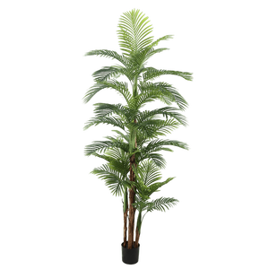 Palma <span class=keywords><strong>Areca</strong></span> Artificiale Ecologica <span class=keywords><strong>in</strong></span> Plastica 250cm con Vaso da 8 Pollici per <span class=keywords><strong>Casa</strong></span>, Ufficio, Giardino, Interni ed Esterni - Product Image 1