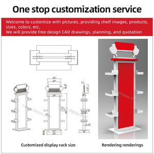 YX Store Digitales einseitiges Display-Rack Rotierender Metall halterung ständer für die Aufbewahrung und Anzeige von Supermärkten und Boutique - Product Image 3