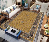 Tapis moderne en polyester à motifs géométriques personnalisables, fabriqué à la machine, écologique, antimicrobien, résistant au feu, pour salon