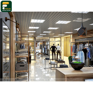 Estante de exhibición industrial para ropa, estructura de tubos, marco para colgar prendas, almacenamiento abierto, presentación - Product Image 6