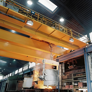 صناعة مطحنة الصلب صب صب العارضة المزدوجة مغرفة جسر رافعة علوي - Product Image 1