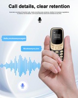 BM10 4G Mini botón Función teléfono marcación rápida grabadora de llamadas automática lista negra 2 SIM pequeño teléfono móvil multilingüe 2025 nuevo