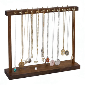 Metal Steel Rectangle Hanging Rack Jewelry Stand Organizer Modern Luxury Design Durable Lightweight Bracelet - Product Image 1