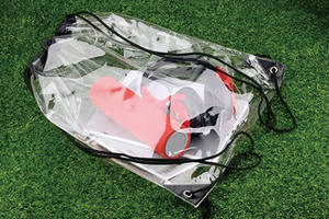 Sacs à cordon en PVC, taille moyenne, écologiques, sacs transparents tendance pour sacs cadeaux - Product Image 3