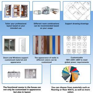 <span class=keywords><strong>Casa</strong></span> Container di Lusso Nera da 20 Piedi Staccabile, Mini <span class=keywords><strong>Casa</strong></span> Mobile, Dormitorio, <span class=keywords><strong>Casa</strong></span> Prefabbricata Portatile - Product Image 3