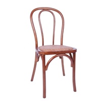 Chaise de salle à manger d'hôtel en bois courbé empilable pour événements