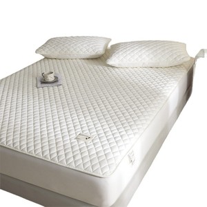Fan Yu Quilted <b>Fitted</b> <b>Sheet</b> 1.8m Full Coverage Mattress Cover Dustproof Solid Color Chemical Fiber Twill Quilting - Product Image 5