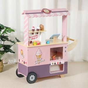 Giocattolo Educativo in Legno a Forma di Distributore Automatico di Gelati, Simula una Vera Scena di Vendita, Confezione in Scatola - Product Image 4