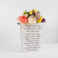 YZ Usine Personnalisé Durable Floral Feuillage Main Bouquet Sac Saint Valentin Fête Des Mères Cadeau Emballage de Bouquet De Fleurs Sac
