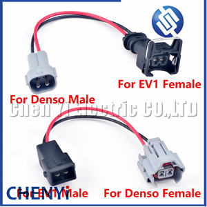 1 buah konektor Harness adaptor injektor bahan bakar untuk Denso to EV1 Jetronic Pria Wanita kabel konverter Harness adaptor - Product Image 1