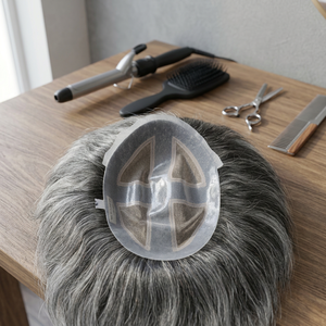 Taz Hair Bangladesh <b>Mens</b> Toupee Hair <b>Wig</b> with Skin Base 100% Density Remy Grade Kinky Straight and Deep Wave Styles - Product Image 5