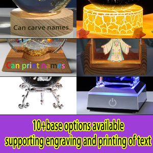 Ornements lumineux de bureau gravés en 3D en gros, lumière d'ambiance, lumière de nuit, décorations de Noël 3D pour table - Product Image 3