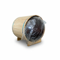 Sauna extérieur portable en bois de cèdre rouge et de pruche canadienne, chauffé au bois, pour appartement, prix bas, vente en gros