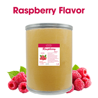 Essence aromatique en poudre de framboise de qualité alimentaire en fût de papier de 25 kg pour boulangerie, boissons, crème glacée, pain, biscuits