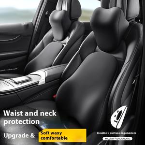 Cuscino all'ingrosso del sedile dell'automobile della schiuma di memoria della fabbrica con il poggiatesta ed il cuscino lombare dello schienale di sostegno per la colonna vertebrale ed il Comfort del collo - Product Image 4