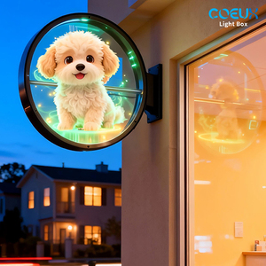 Голографический вентилятор-лайтбокс 42 см с управлением через приложение, 3D-система для рекламы и маркетинга в коммерческом секторе - Product Image 1