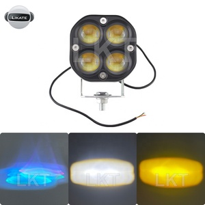Sistema de iluminación para motocicleta LKT, lente 4LED, Faro de doble Color, foco auxiliar, luz de trabajo LED, Mini foco de conducción - Product Image 1
