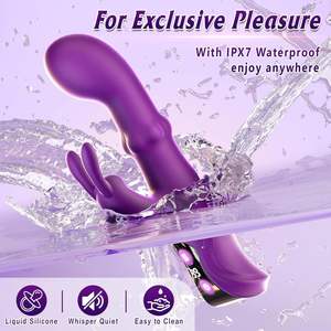 4IN1G Spot Rabbit Vibrator Rotating Squeeze Dildo Juguetes sexuales para adultos con 10 estimulador vibrador del clítoris para mujeres - Product Image 5