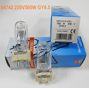 <span class=keywords><strong>Bombilla</strong></span> Halógena para Fotografía Cinematográfica O-SRAM 64742 <span class=keywords><strong>500W</strong></span> GY9.5 64787 240V2000W G22 64789 G38 64745 230V1000W GX9.5 - Product Image 4