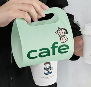 Tùy chỉnh in logo Latte cà phê Kraft cốc giấy chủ lấy đi tàu sân bay cho 2/4 uống cà phê nóng cốc giấy - Product Image 4