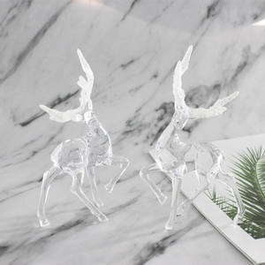 Exquisitas Decoraciones Transparentes de Alce para Pasteles, Adornos de Ciervo Blanco para Pasteles de Cumpleaños y Festivales - Product Image 2