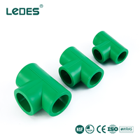 Raccords de tuyauterie PPR en T à 3 voies certifiés NSF, vert et orange, pour l'alimentation en eau – Vente directe usine