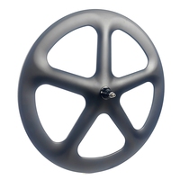 Jeu de roues de vélo en carbone BIKEDOC JQ5 à 5 rayons, largeur 28 mm, profondeur 55 mm, roues en carbone à 5 rayons, tubulaires/sans chambre à air