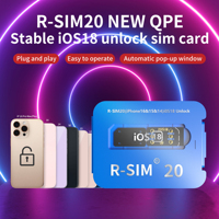 R-SIM 20 Nuevo QPE Estable IOS18 Tarjeta SIM de Desbloqueo para iPhone IOS 7-16 PRO MAX Compatible con E-code TMSI IPCC ICCID Modo QPE