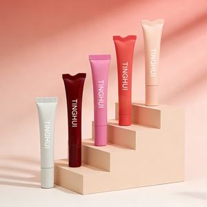 Tube de gloss à lèvres transparent multicolore personnalisé avec logo, 3 ml, 5 ml, 10 ml, 12 ml, 15 ml, tube souple en plastique à presser - Product Image 1