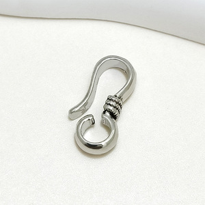 <b>S</b>-Shaped <b>Hook</b> Necklace Clasp Antique Silver Plated For Necklace Making DIY Jewelry Accessory - Product Image 2