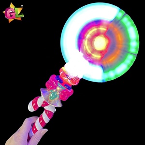 Neue Produkte <span class=keywords><strong>2025</strong></span> Leuchtender Rotierender Weihnachtsmann-Zauberstab mit Weihnachts-Windmühle aus Kunststoff LED-Spielzeug Leuchtspielzeug - Product Image 3