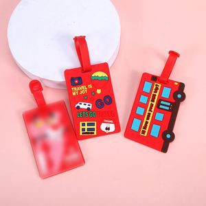 Custom Eco-Friendly Rubber Luggage Tags with Silk Screen Printing-Unique Fun <b>Bag</b> Tags for Travel & Promotion - Product Image 3