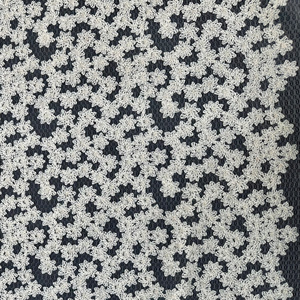 Yy Chất lượng cao hoa Polyester lưới vải <span class=keywords><strong>nylon</strong></span> kim loại sợi ngà thêu vải cho phụ nữ và trẻ em quần áo - Product Image 6