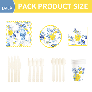 Platos de Papel Florales DAMAI, Platos Desechables con Diseño de Rosas para Fiestas, Bodas, Despedidas de Soltera, Cumpleaños - Product Image 5