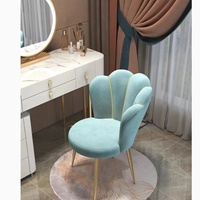 Coiffeuse Style Crème Luxe Léger et Chaise de Maquillage pour Chambre à Dossier
