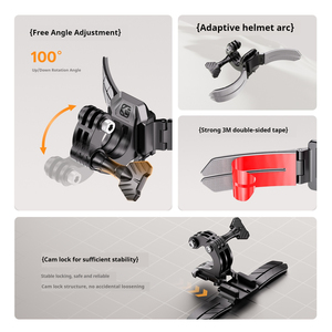 Soporte Universal para Cámara de Mentonera de Motocicleta Kewig, de Liberación Rápida, con Adhesivo Curvo 3M Resistente, para Cámaras de Acción <span class=keywords><strong>GoPro</strong></span> - Product Image 4