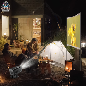 H713 hcs350pro + <span class=keywords><strong>LED</strong></span> Đèn chiếu <span class=keywords><strong>Android</strong></span> 16 RAM 2GB Rom 16GB 1080P HD 450 lumens 17 mô phỏng <span class=keywords><strong>2</strong></span> điều khiển không dây chiếu - Product Image 5