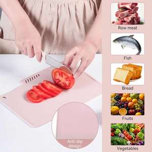 Juego de Tablas de Cortar Multifuncionales de Plástico PP con Logotipo Personalizado, Cuchillo para Frutas, Herramienta Auxiliar para Cocina y Camping - Product Image 6