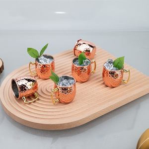 मास्को मुग मग स्टेनलेस स्टील ड्रम यूरोपीय कॉकटेल मग बार बीयर आत्माओं 60 मिलीलीटर आधुनिक सादगी डिजाइन - Product Image 3