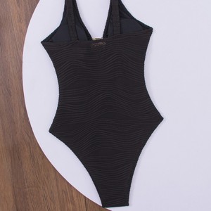 Women's Slimming Black One Piece Swimsuit <b>Conservative</b> Bikini New Style Beach Pool Swimwear - Product Image 4