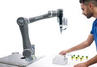 Nouveau robot collaboratif TM5S Techman AI Cobot avec bras CNC et pince robotique pour l'assemblage, le tournevis et le prélèvement 3D en bac
