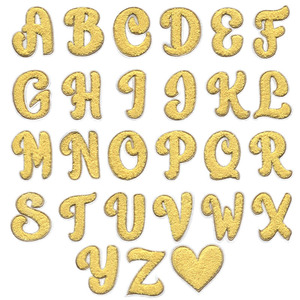 Nuevo diseño de hierro en dibujos animados Morandi Color bordado Chenille Lover Heart Letter Patch - Product Image 4