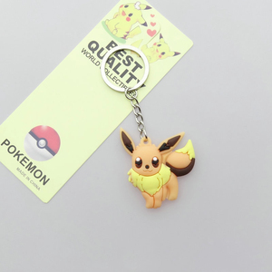 39 conception <span class=keywords><strong>pas</strong></span> <span class=keywords><strong>cher</strong></span> <span class=keywords><strong>Pokeball</strong></span> Pokemonster Pika Eevee double face PVC souple porte-clés pour sac à dos décoration - Product Image 3