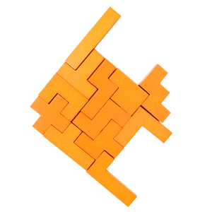 Venta directa de fábrica de rompecabezas cerradura <span class=keywords><strong>trece</strong></span> piezas de madera 3D rompecabezas juguetes al por mayor personalizado pa - Product Image 4