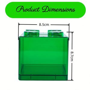 Boîte de rangement transparente promotionnelle pour enfants, style dessin animé, grande capacité, blocs de construction empilables, écologiques, avec logo personnalisé - Product Image 2