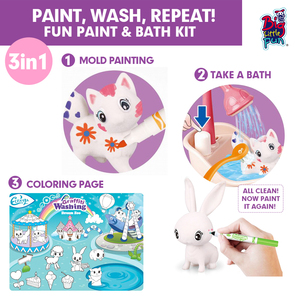 Kit de peinture de bain <span class=keywords><strong>chat</strong></span> lavable bricolage PVC animaux Graffiti jouets pour les tout-petits jouets de <span class=keywords><strong>dessin</strong></span> - Product Image 2